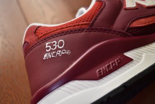 new balance M530 レッド(OXB)を購入。質感がよくお気に入り!購入時にはサイズ選びに注意しましょう。