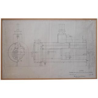 鉄オタさん歓喜?ヴィンテージ機関車設計図等をインテリアアートとして発売!