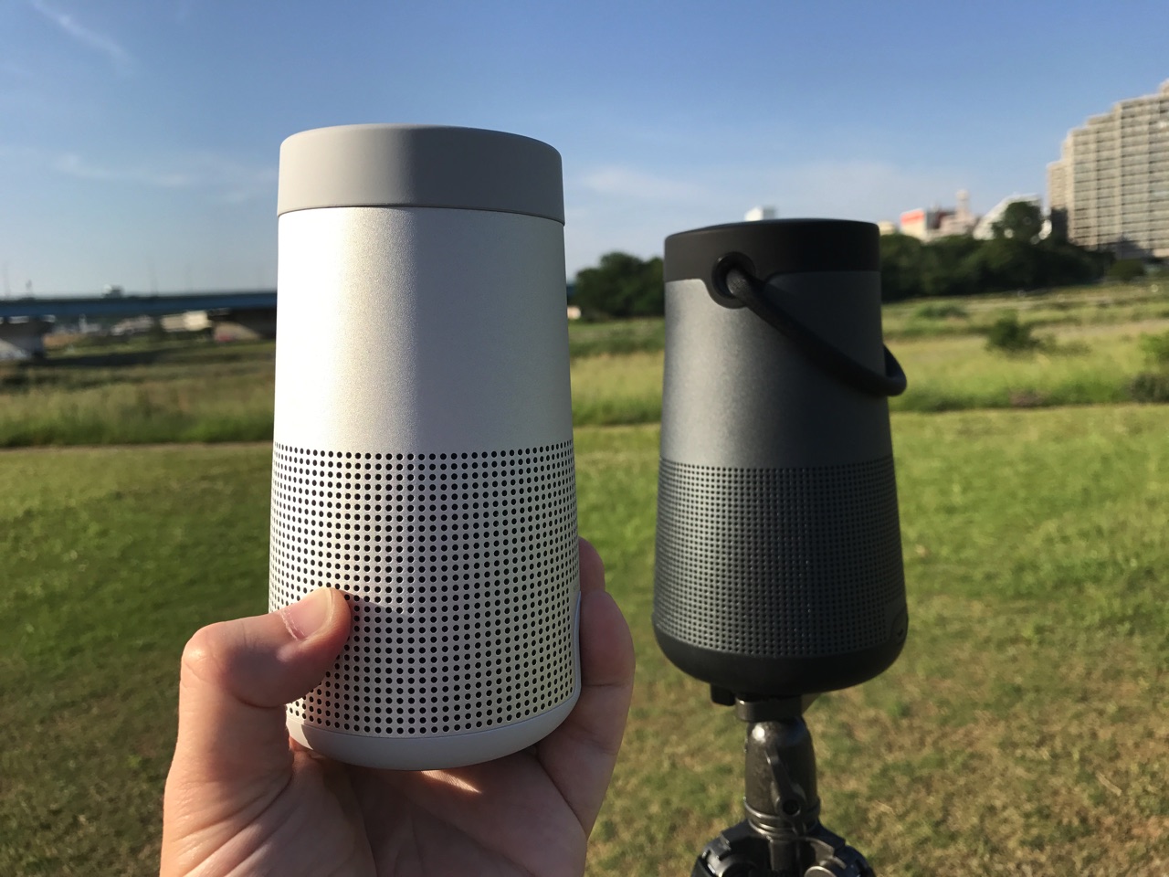 青空の下で試す Bose Soundlink Revolve Revolve 一ヶ月の試用からのオススメはどっち モノ好き ブログ