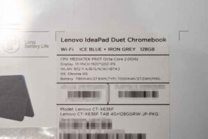 Lenovo IdeaPad Duet Chromebook のスペック情報
