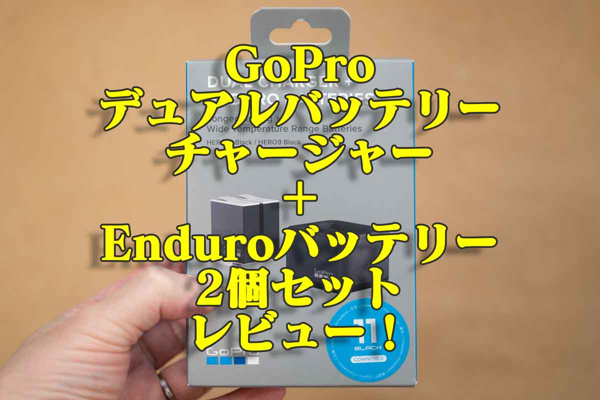 GoPro デュアルバッテリーチャージャー＋Enduroバッテリー2個セット 