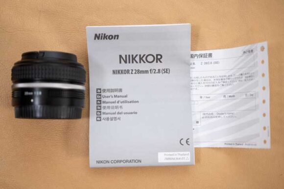 NIKKOR Z 28mm f/2.8（SE）のセット内容