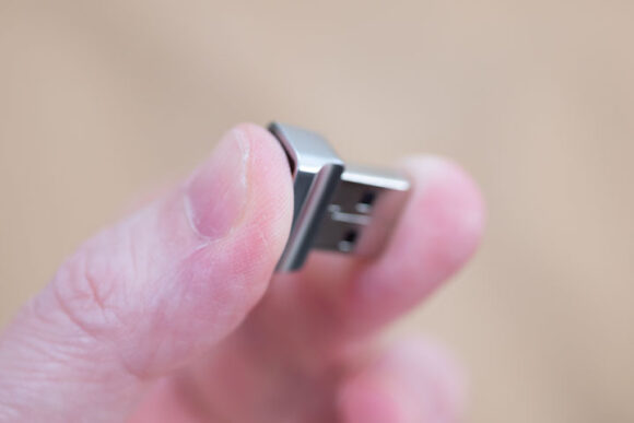 アルカナイト USB指紋認証リーダー AKFSD-07 の指紋読み取りイメージ