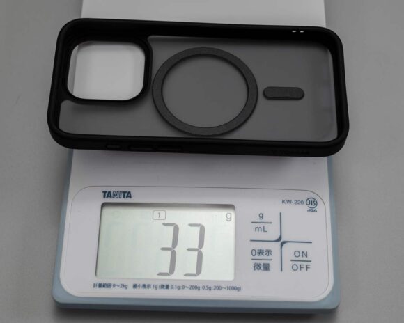 TORRAS iPhone 15 pro用ケース Guardian-Mag の実測重量