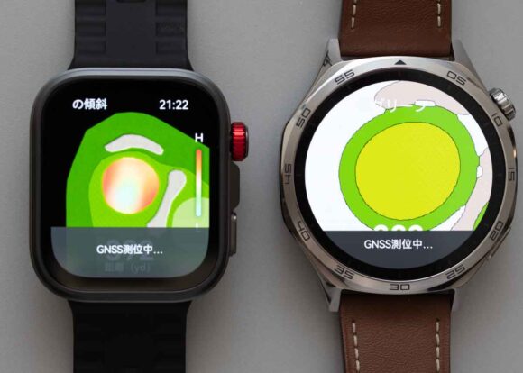 WATCH FIT 4 Pro と GT 5 のホール表示比較