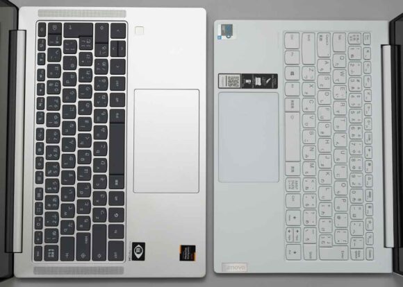 Lenovo Yoga Slim 750i Carbon とのキーボード比較