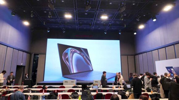 デル・テクノロジーズXPS新製品発表会の様子（プレゼン後）