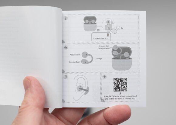 クイックスタートガイドには使い始める方法が図で書かれている