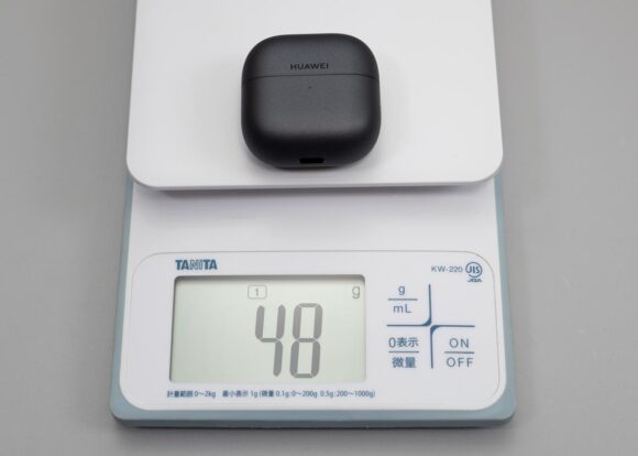 今回の FreeClip 2 の重量は 48g