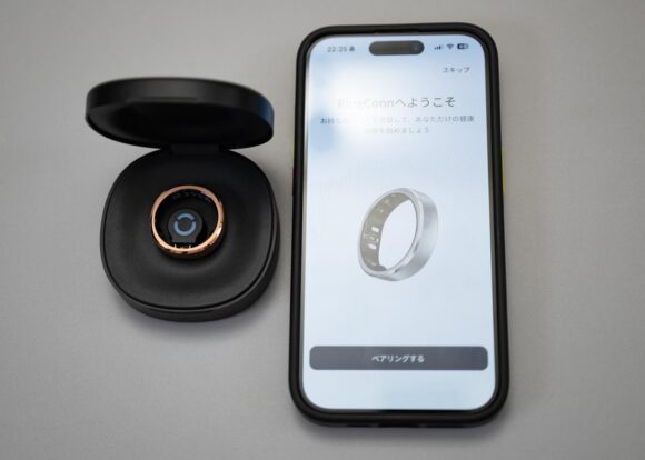 RingConn Gen 3 とアプリとのペアリングの様子